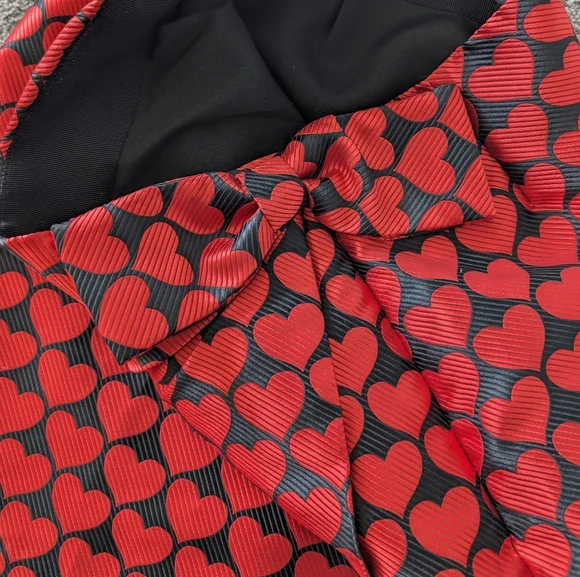 J. Crew Black and Red Heart Skirt - Picture 5 of 8